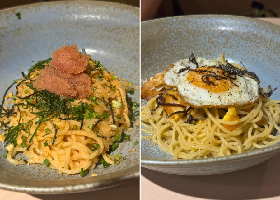 Sio Pasta's The Best Mentaiko Pasta and Japanese-style pasta with fried egg, cheese and salted kelp | New restaurants and menus in Singapore 2026