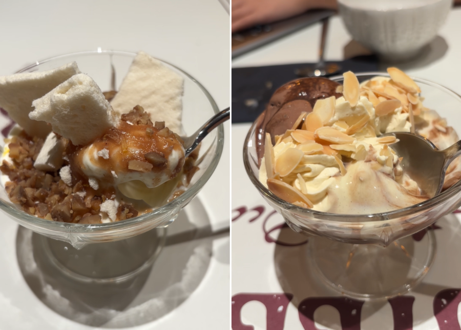 Chocolat Liégeois and creme mont blanc les ducs