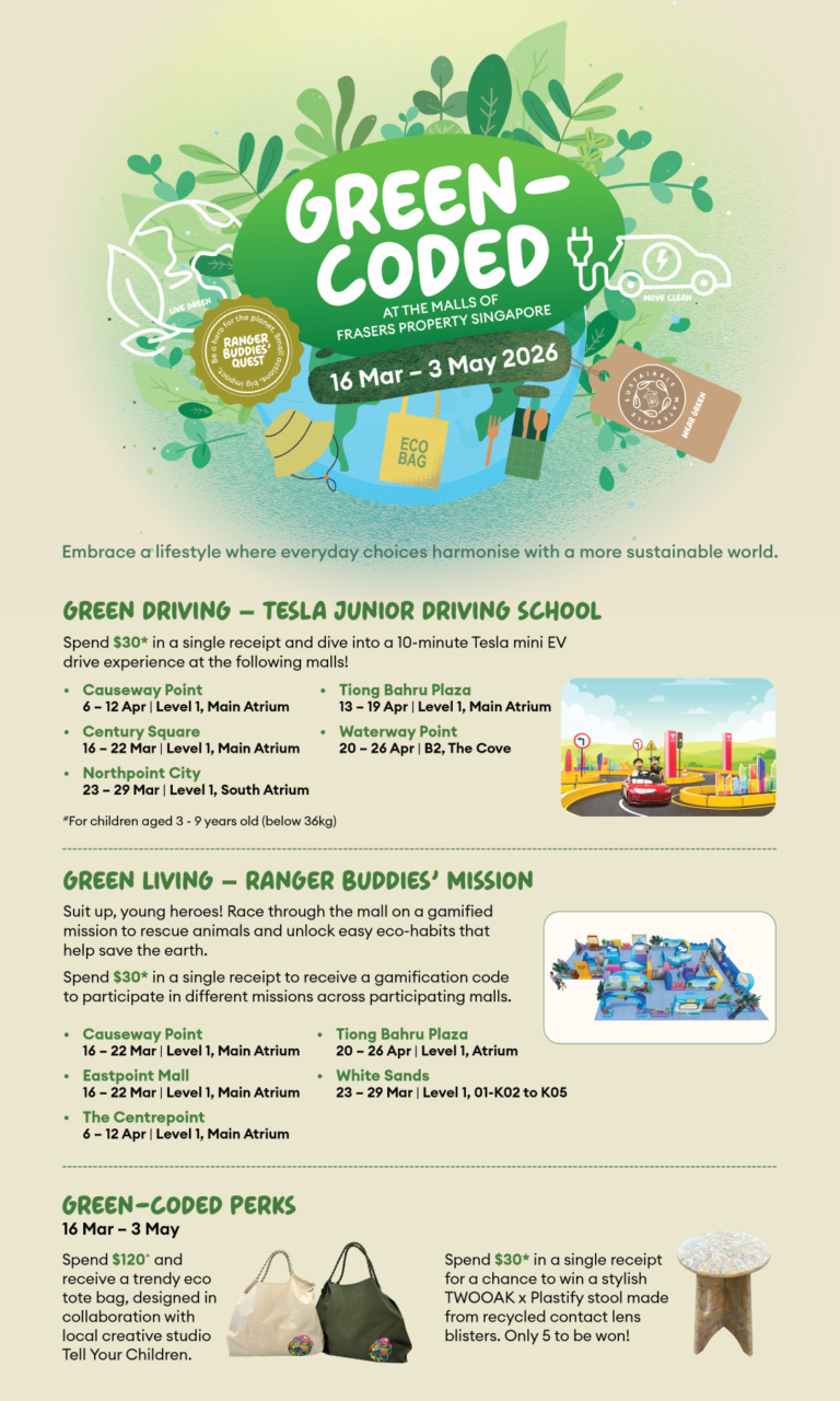 Frasers Property Singapore “Green-Coded – Live the Sustainable Life”