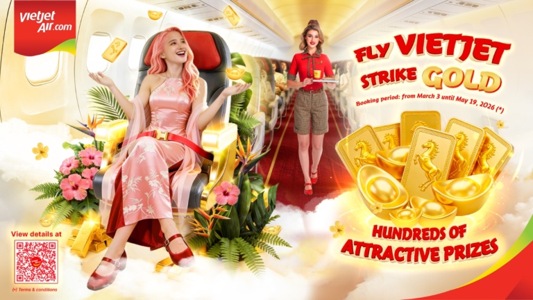 Vietjet’s “Fly Vietjet, Strike Gold” Promotion