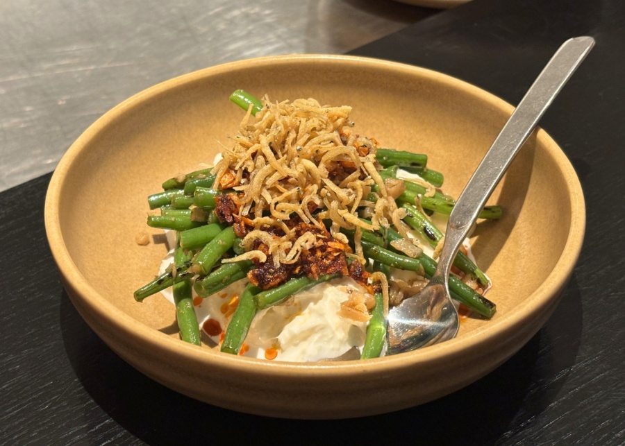 One Prawn & Co at New Bahru - Burrata with smoky beans