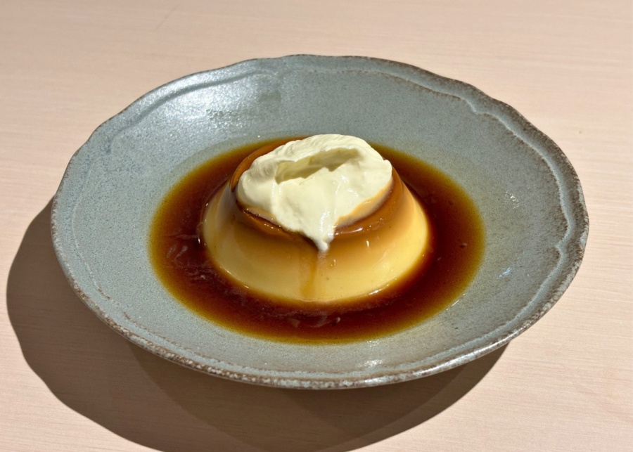 Sio Pasta at Raffles City - Japanese-style pudding with fresh cream