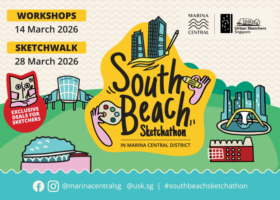 Marina Central Community Arts: South Beach Sketchathon