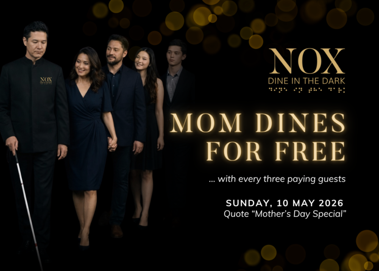 Moms Dine for Free at NOX – Dine in the Dark