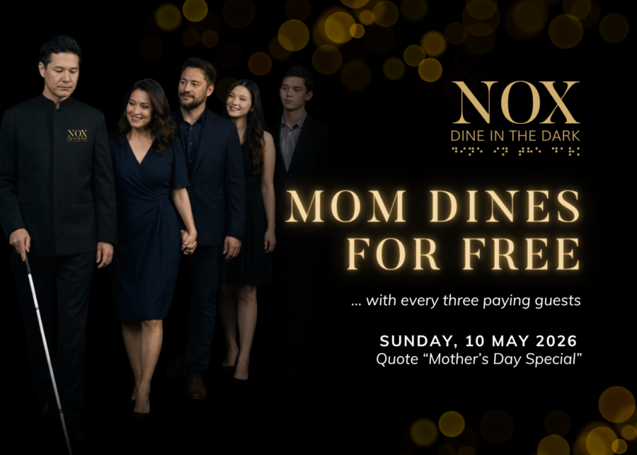 Moms Dine for Free at NOX – Dine in the Dark