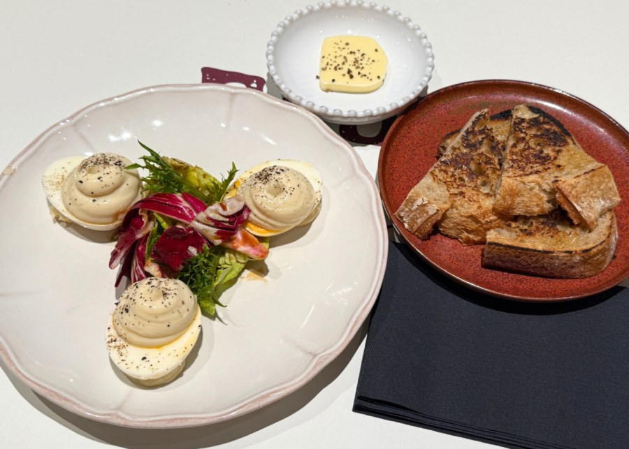 sourdough bread and egg mayo les ducs