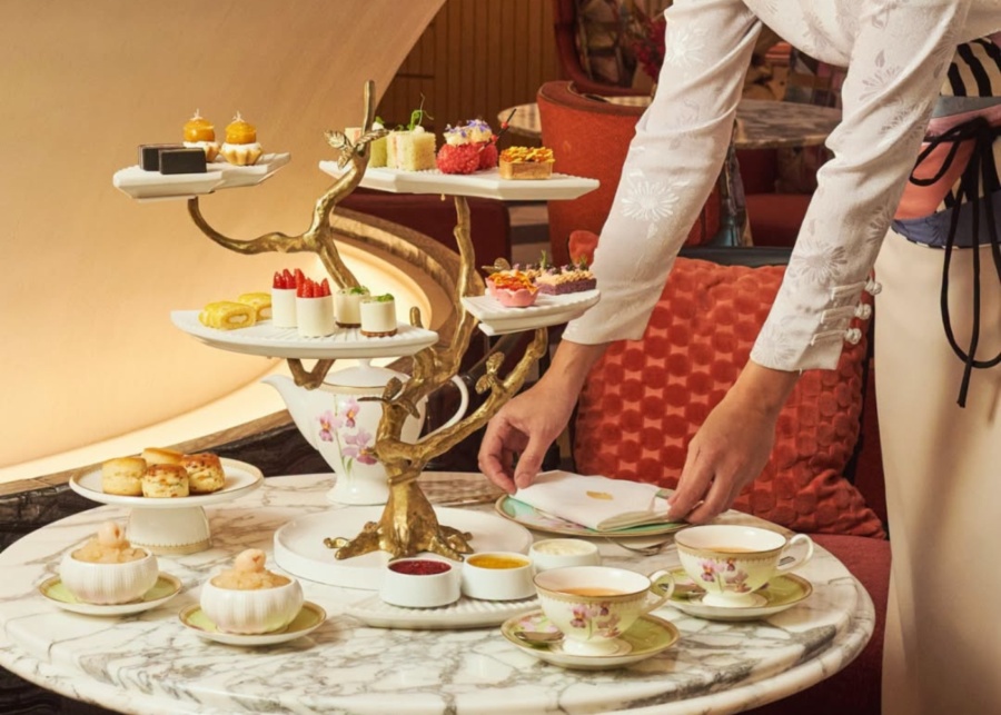 Best high tea in Singapore - Herbs and Blossoms afternoon tea at Mandarin Oriental Singapore