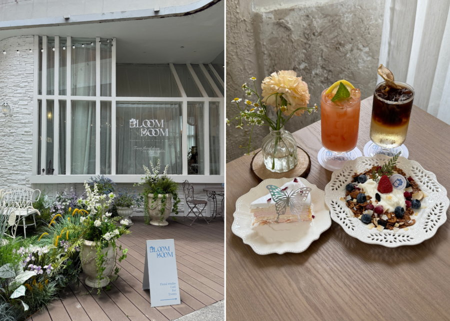 Bloom & Boom floral themed flower cafes singapore
