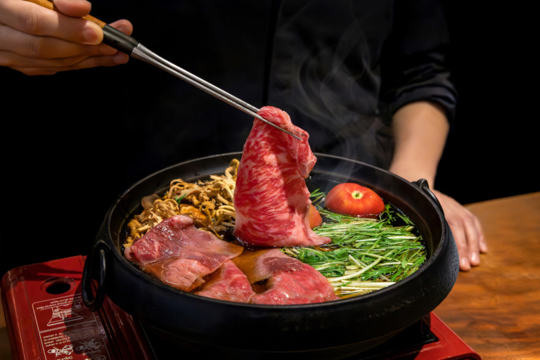 Mother’s Day at Fat Cow: Akune Gold A5 Wagyu Sukiyaki Set Lunch