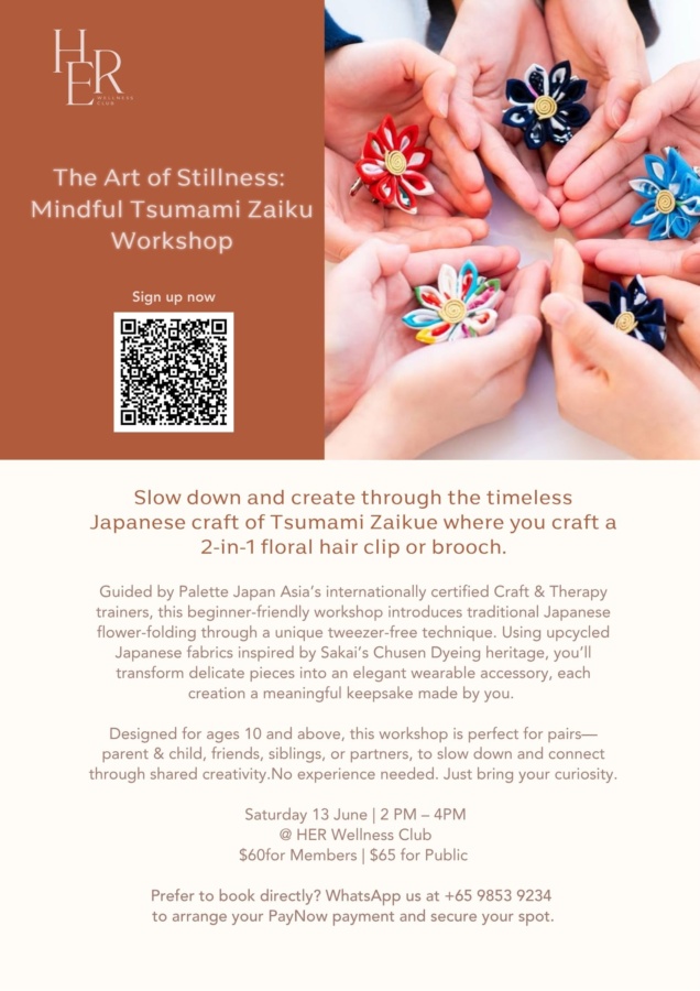 The Art of Stillness: Mindful Tsumami Zaiku Workshop