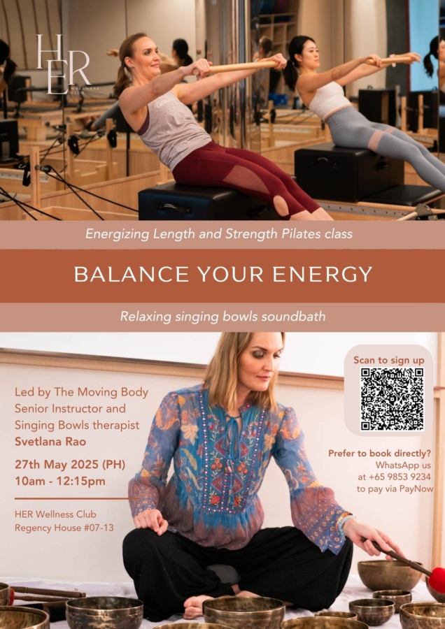 Balance your Energy: Dynamic Reformer Pilates & Sound Bath at HER Wellness Club