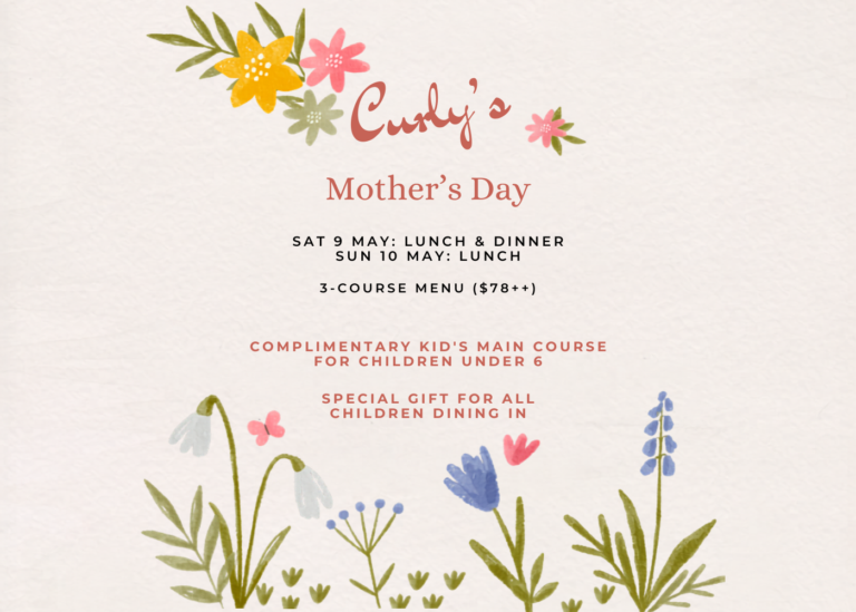 Celebrate Mother’s Day with a 3-Course Feast at Curly’s