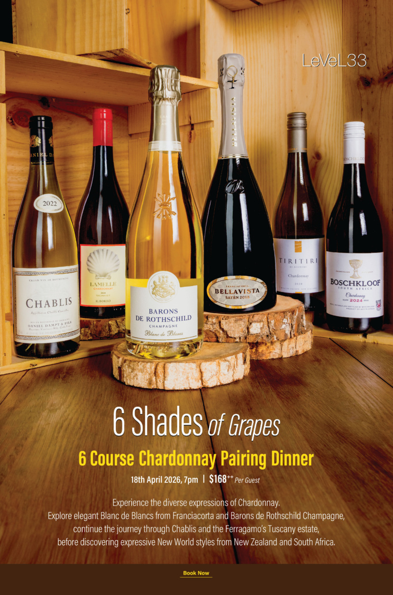 Level33 “6 Shades of Grapes” Chardonnay Pairing Dinner