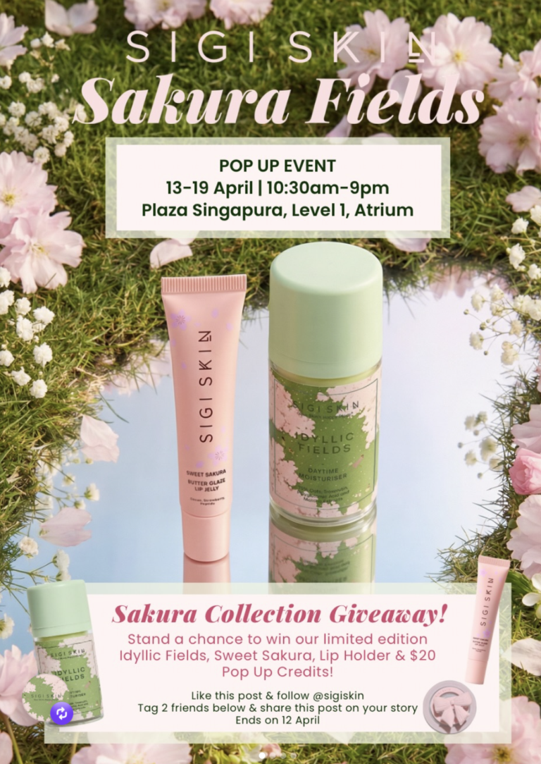Sigi Skin Sakura Fields Pop-Up at Plaza Singapura