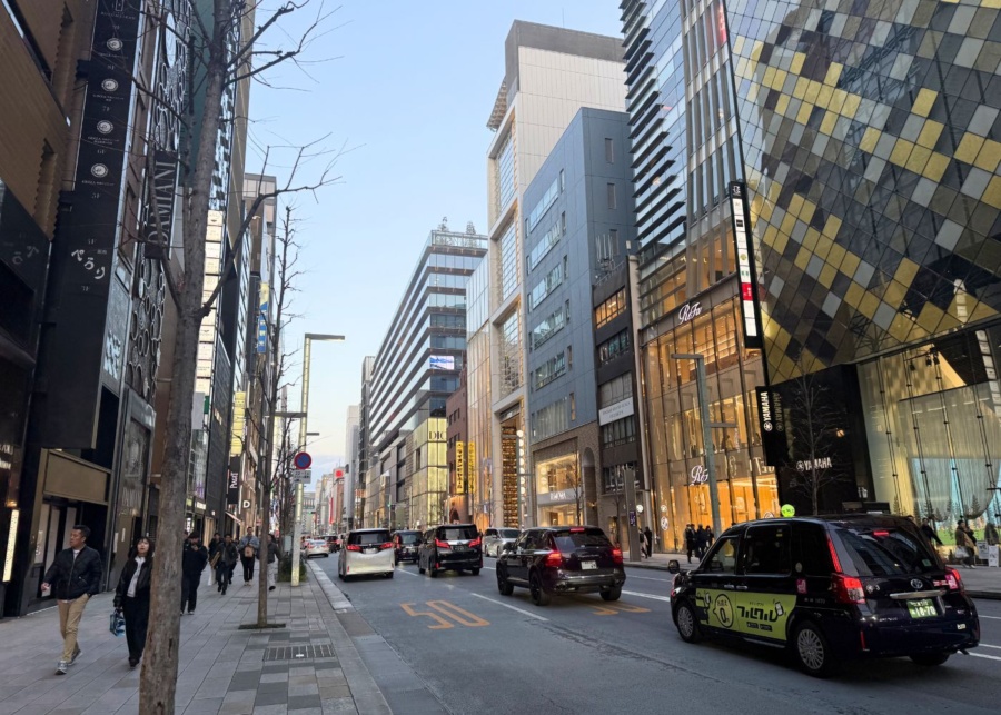 ginza shopping distrrict