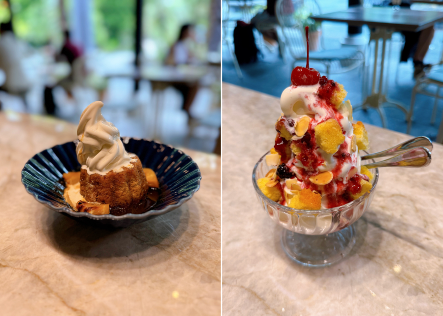 park side cafe review | ondeh ondeh pudding and sundae