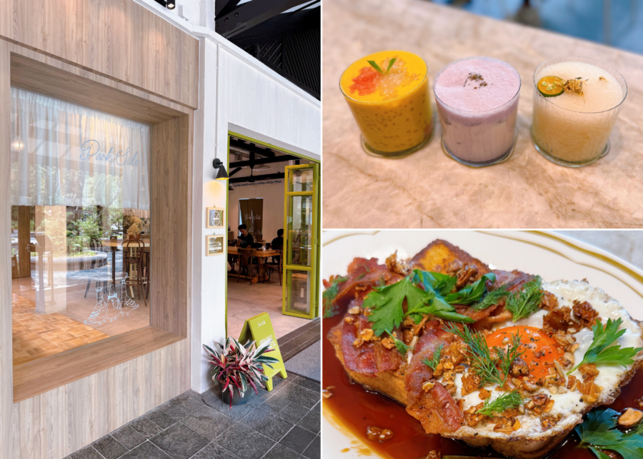 park side cafe singapore | drinks and kaya french toast