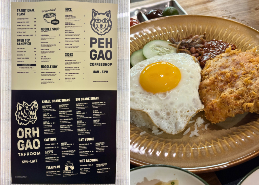 Peh Gao Coffeeshop's menus and nasi lemak rempah chicken