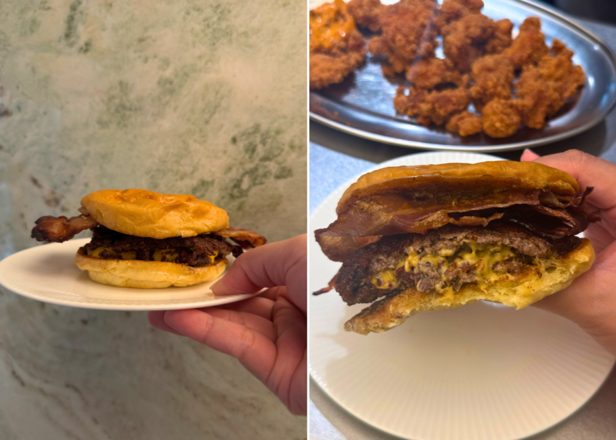 Smash Street's Classic burger with bacon