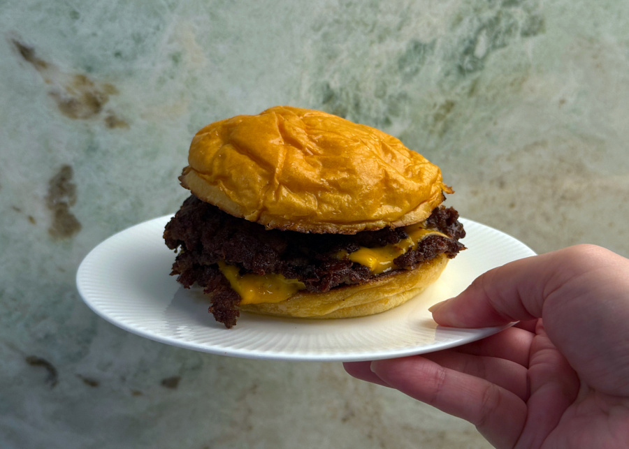 Smash Street's House with jalapenos and onion relish