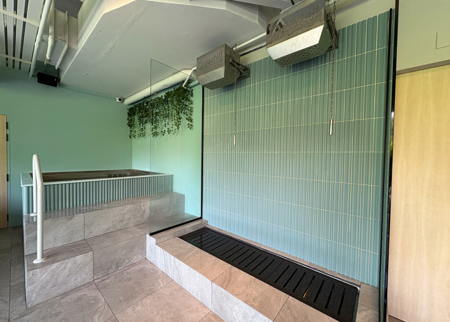 Sochill Bath Club's ice bath and dunk showers