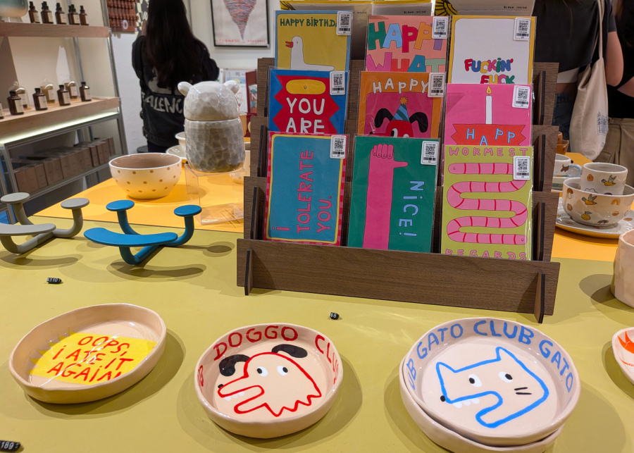 Cute trinkets and home decor items being displayed at Stacked Store's New Bahru flagship