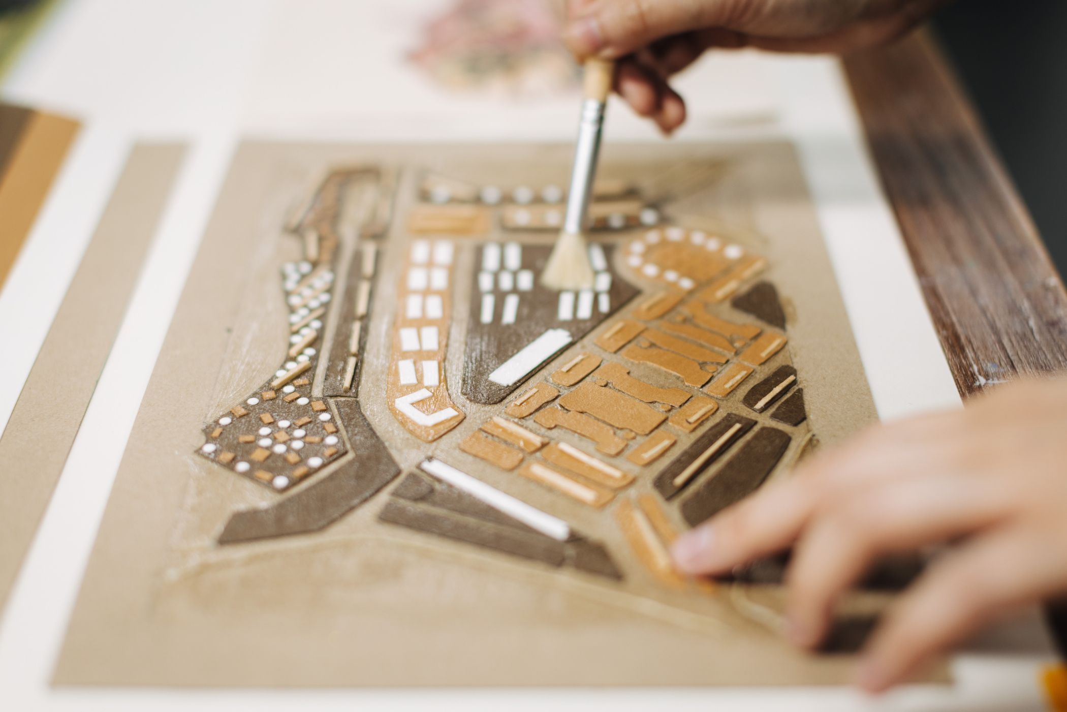 Thread Collagraphy Event: Collagraphy Class | Mapping Memories | Honeycombers