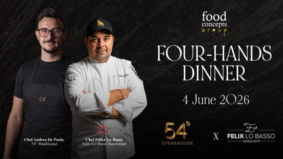 Chef Felice Lo Basso and Chef Andrea De Paola at 54° Steakhouse