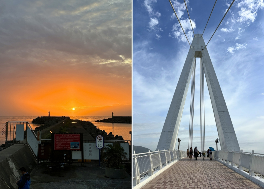 Best things to do in Taipei - Tamsui Fisherman's Wharf sunset and Lovers Bridge