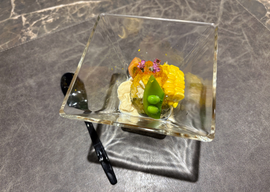 Jiin Omakase's seasonal vegetables