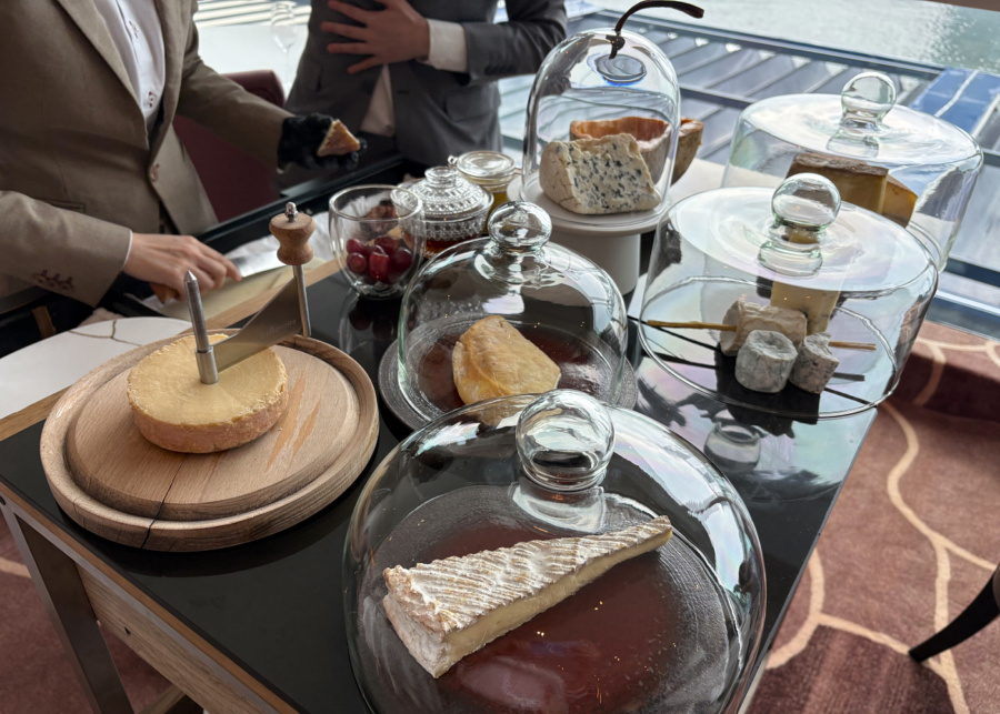 The famous cheese cart | Saint Pierre restaurant in Singapore review