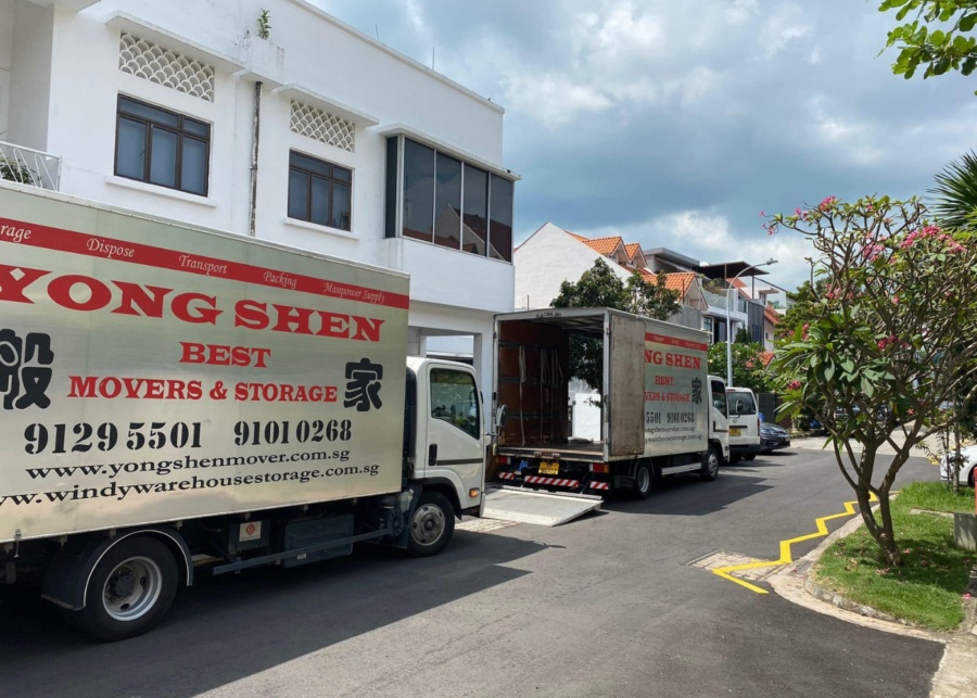 Best office movers in Singapore - Yong Shen Movers moving lorry