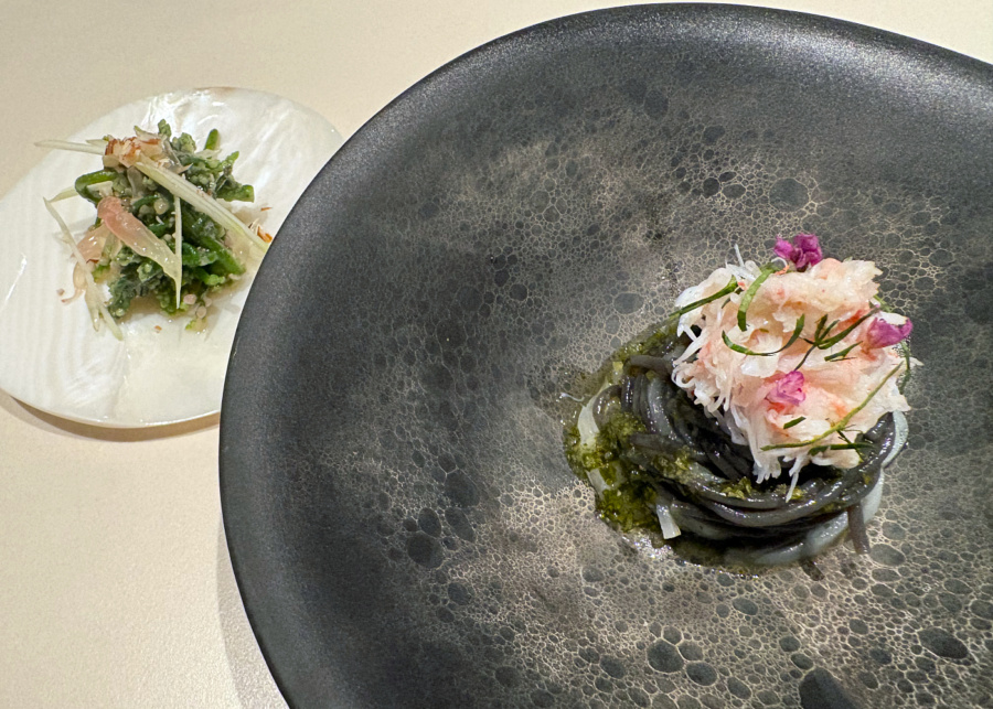 Yum pu ma noodles | Asin restaurant in Singapore chef Ace Tan