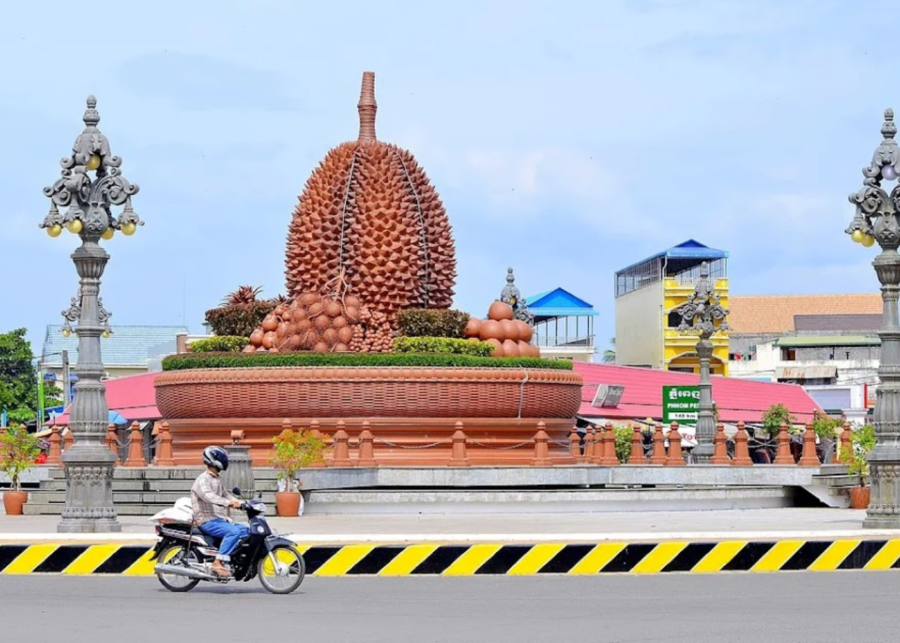 durian roundabout - things to do in kampot kep cambodia
