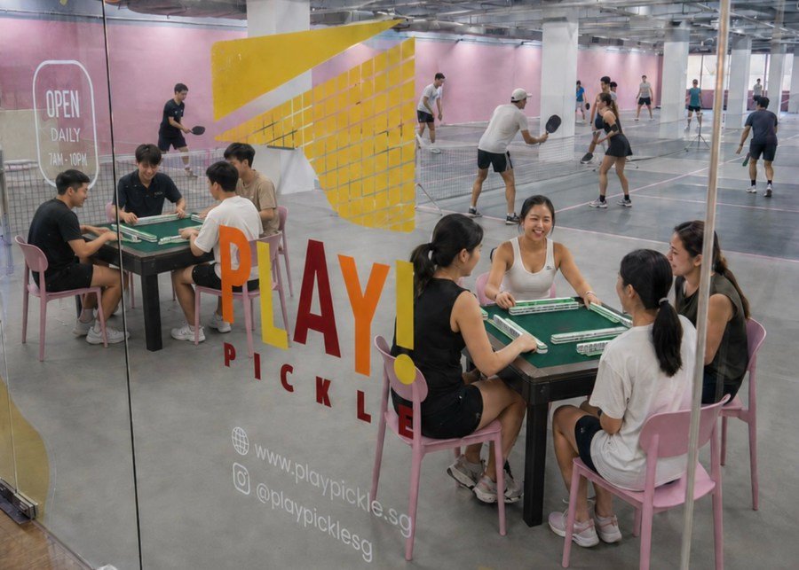 mahjong and pickleball pickle play - things to do in singapore this weekend