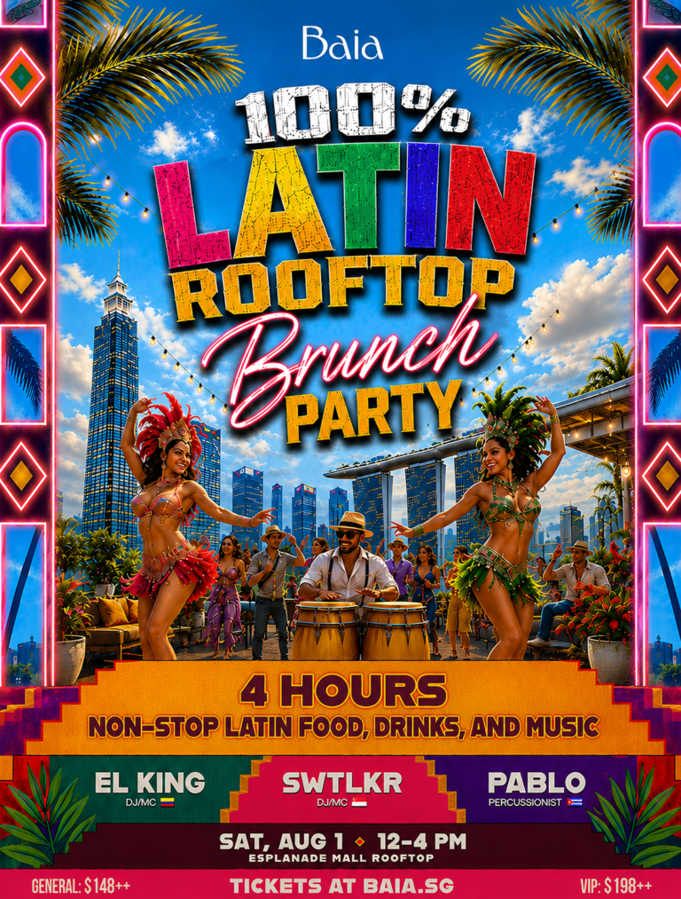 100% Latin Rooftop Brunch Party