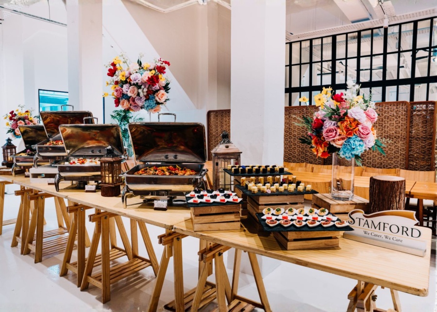 Best wedding catering in Singapore - Stamford Catering wedding buffet