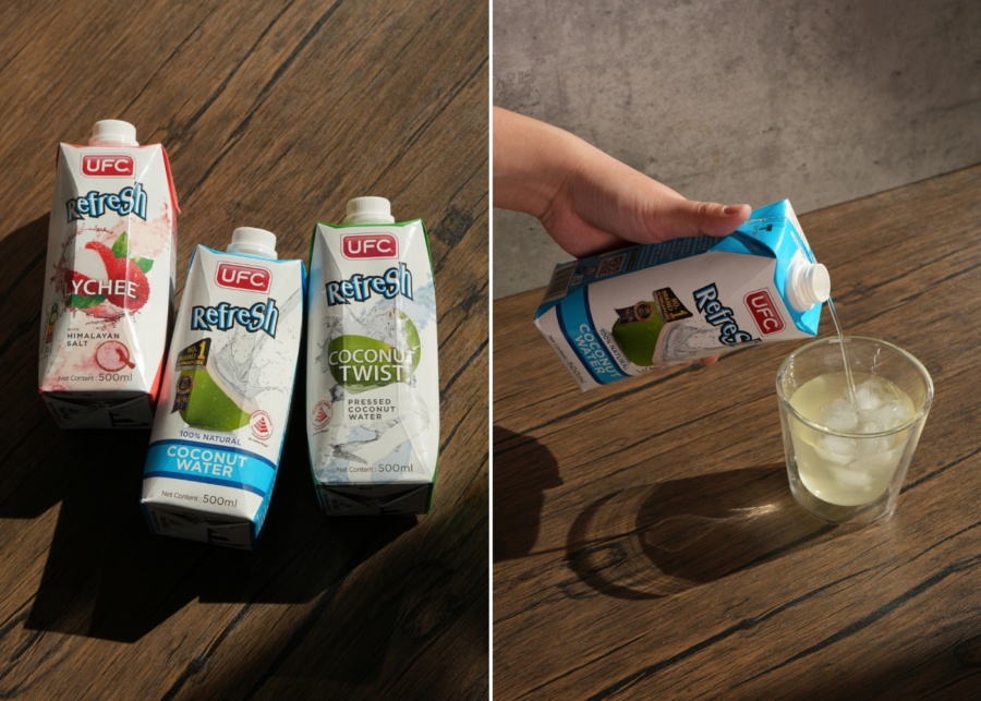 Lam Soon TGIF 2026 - UFC Refresh coconut water and lychee water