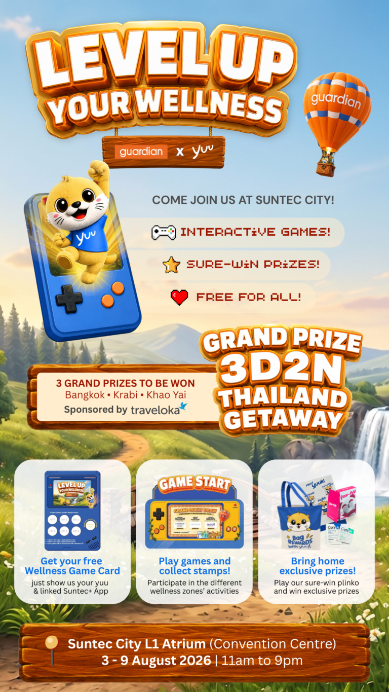 Level Up your Wellness with Guardian & yuu Rewards Club