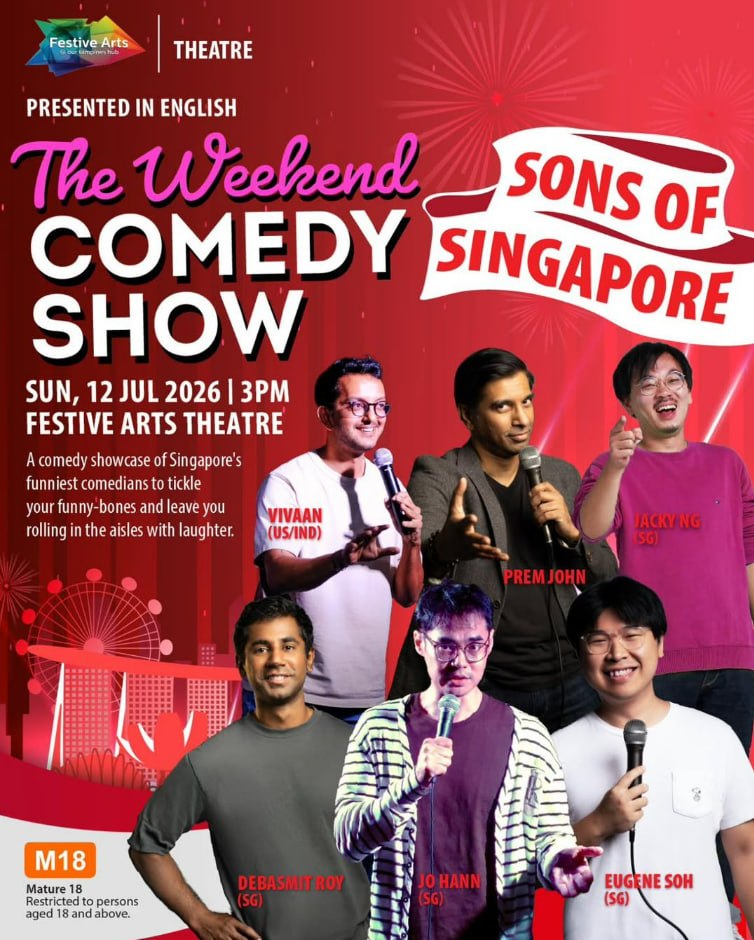 The Weekend Comedy Show: Sons of Singapore By East Coast Comedy Club (Rated M18)