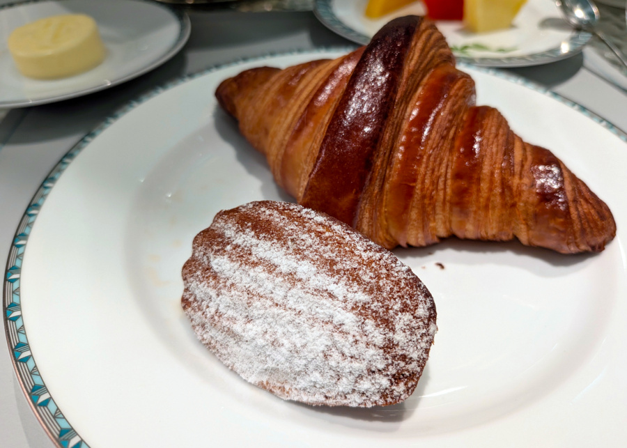 Croissant and lavender madeleine | Blue Box Cafe Tiffany & Co Singapore