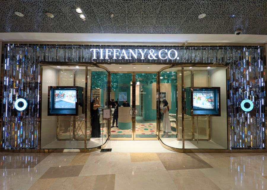 Entrance to Blue Box Cafe Tiffany & Co Singapore