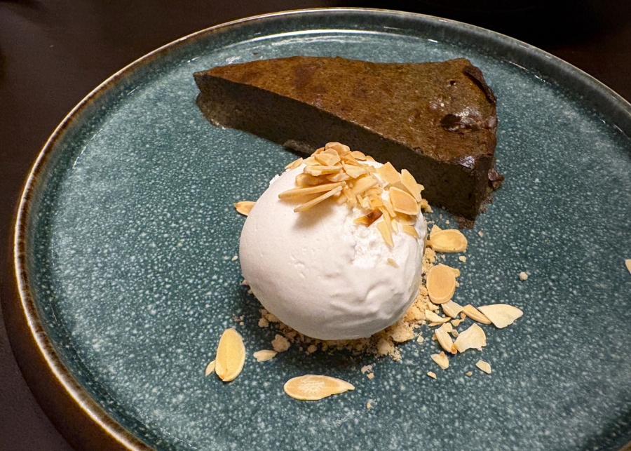 Black sesame cheesecake | Casa Mori at Dempsey Hill