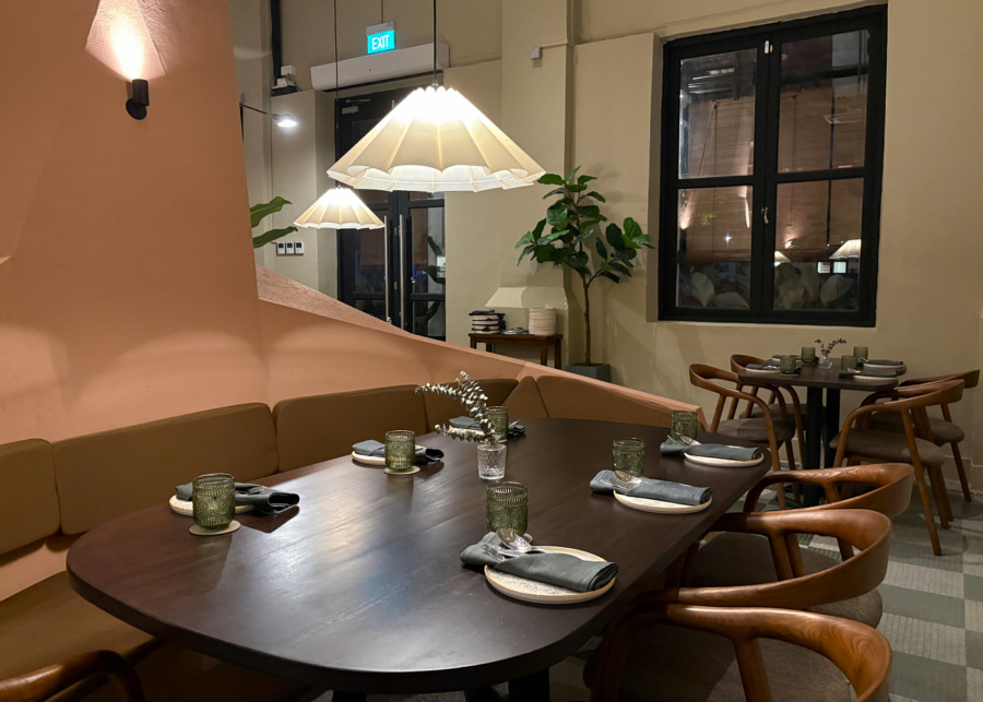 One of the dining nooks | Casa Mori at Dempsey Hill