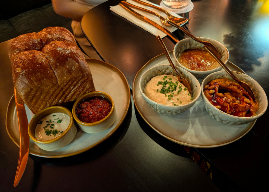 Noor's Shok bread and mezze trio | New restaurants and menus in Singapore 2026