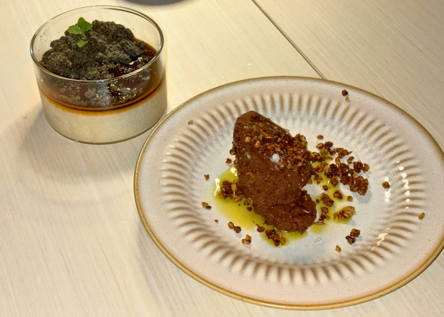 Foura's soy milk panna cotta and valrhona cloud mousse | New restaurants and menus in Singapore 2026
