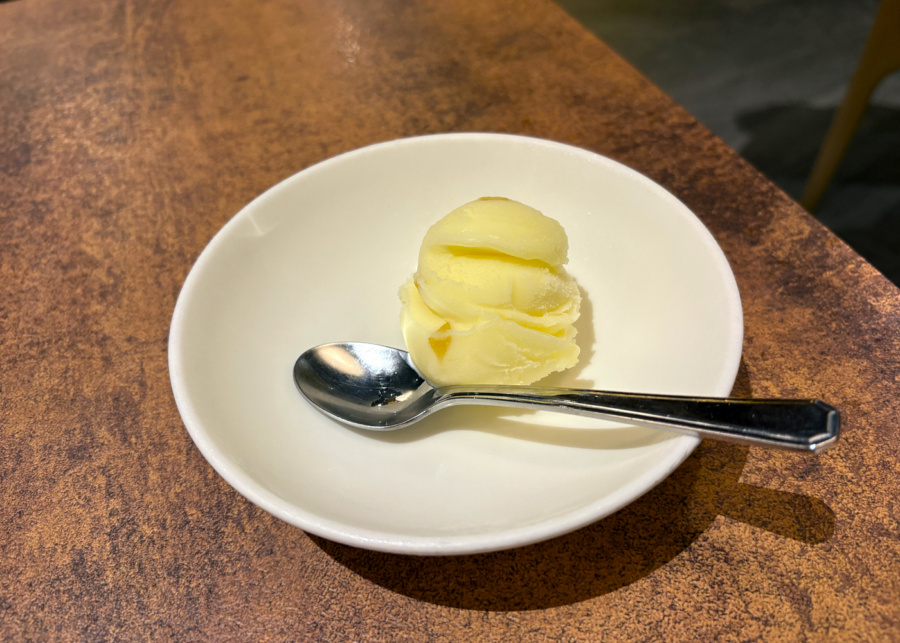 Yuzu ice cream | Sukiyakijin Singapore Shaw Centre