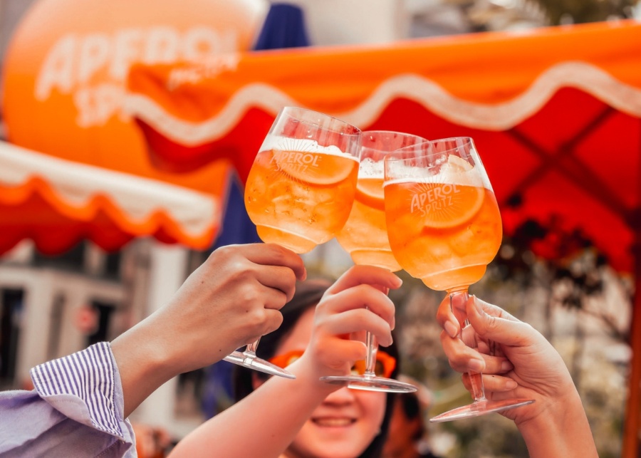Missed Aperol Spritz’s after-hours takeover in the CBD? Here’s a peek at the sunset celebration on Pekin Street