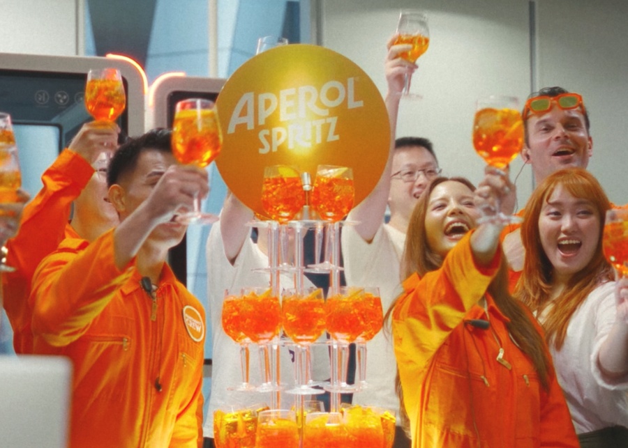 Aperol Spritz Sunset Block Party - Office hijack