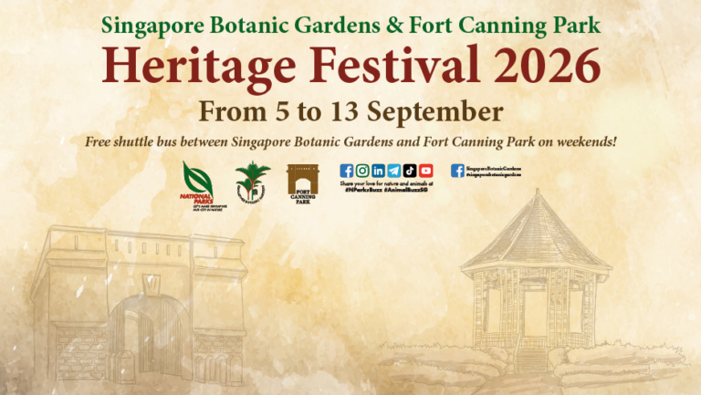 Singapore Botanic Gardens and Fort Canning Park Heritage Festival 2026